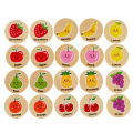 Cartoon Animals/Fruits Memory Game For Children Educational Logic Exercise Toys For Kids Children. 