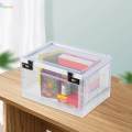 Lock Box Durable Transparent Box with Password Lock for Cabinet Office Home.