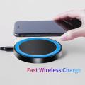 Wireless Charger Ultra Thin 5W Qi Wireless Charging Pad For iphone 13 12 11 Fast Charging for Samsung Huawei Mate 40 Pro. 
