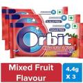 Orbit Chewing Gum Mixed Fruit Flavor Sugar Free - 3Packet. 
