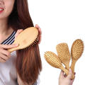 Bamboo Combs Massage Hair Brush Anti-Static Tangles Curly Hair Reduce Women Hair Loss Improve Scalp Health Styling Tools.