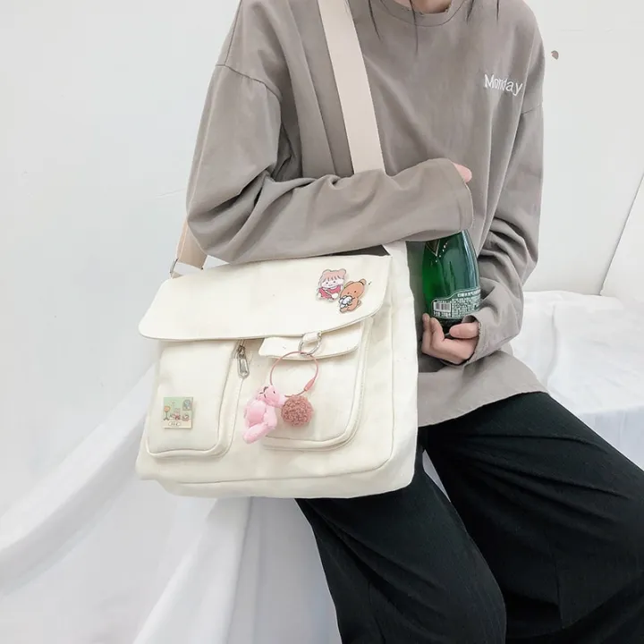 Canvas%20Shoulder%20Bags%20for%20Women%20men%20Simple%20Large%20Capacity%20Messenger%20Crossbody%20Tote%20Shopper%20Bag%20Young%20Student%20Women's%20School%20bags%20-%20Image%206