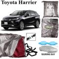 Car Body Cover for Toyota Harrier 2019-ON Silver Color Waterproof.
