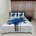 Digital Printed Luxury Yeamin Home tex bed cover,bedsheet king size,.