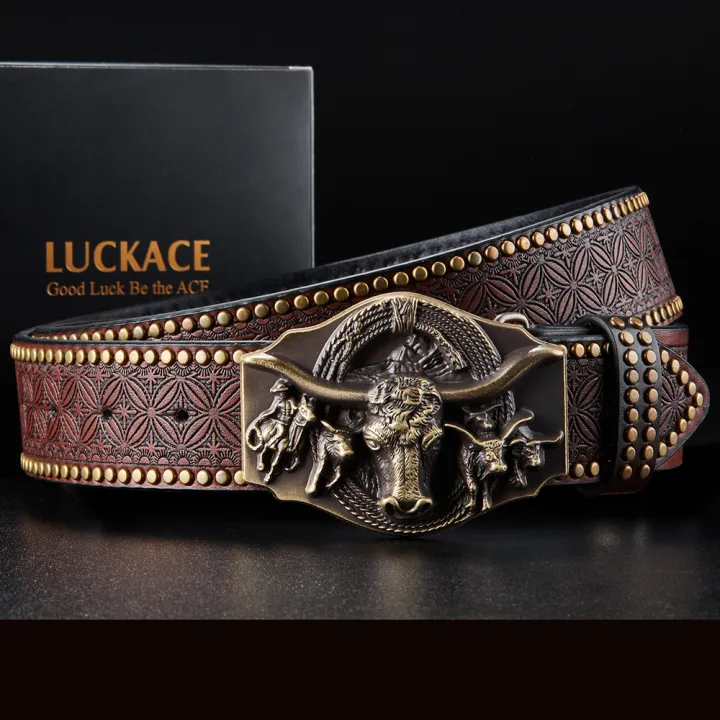 LUCKACE%20Vintage%20Design%20Mens%20Western%20Cowboy%20Belt%20Handmade%20Stylish%20Embossed%20Belt%20Good%20Gift%20for%20Husband%20Father%20Boyfriend%20Brothers%20Wearhouse%20-%20Image%205
