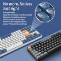 Aigo A87 Gaming Mechanical Keyboard 2.4G Wireless USB Type-c Wired Blue Switch 89 Key Hot Swap Rechargeable Gamer Keyboard. 