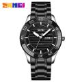 SKMEI Men Watch Fashion Stainless Steel Waterproof Date Week Display Men Quartz Watch 9293. 