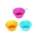 6Pcs Baking Cup Liner Molds Round Shape Silicone /Aluminium Cupcake Mold Maker Tray Diy Cake Decorating Tools. 