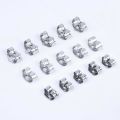 100Pcs/Lot Stainless Steel Gold Color Butterfly Scrolls Ear Post For Jewelry Making DIY Blocked Caps Studs Earring Backs Stopper.