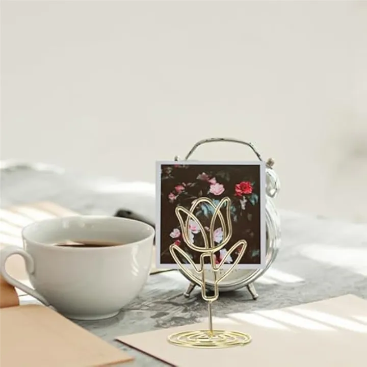 10Pcs%20Tulip%20Note%20Holder%20Metal%20Place%20Card%20Holder%20Mini%20Photo%20Holder%20Flower%20Pick%20Clips%20Place%20Card%20Stand%20Menu%20Memo%20Clips%20-%20Image%204