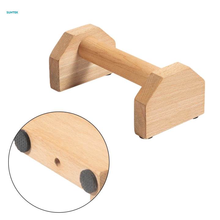 2Pcs%20Wood%20Parallettes%20Fitness%20Sturdy%20Stable%20Handstand%20Push%20up%20for%20Gym%2025%20cm%20-%20Image%203
