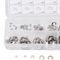 E Circlip, E Clip Washer 304 Stainless Steel for Fixing Groove Moving Parts. 