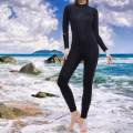 Diving Wetsuit Water Resistant Swimming Costume Thermal Full suits Swimsuits for S Female Black.