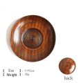 【mogge Store】Japanese Style Round Wood Dessert Plate Dishes Saucer Tea Tray Dessert Dinner Tableware.