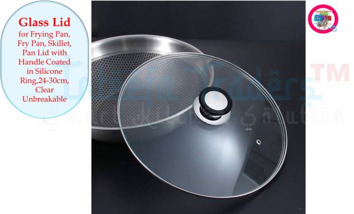 Glass%20Lid%20for%20Frying%20Pan,%20Fry%20Pan,%20Skillet,%20Pan%20Lid%20with%20Handle%20Coated%20in%20Silicone%20Ring,%20Clear,%20Unbreakable%20-%20Image%208