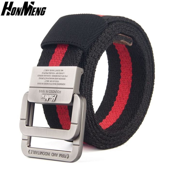 Korean%20Style%20Fashionable%20All-Matching%20Student%20Men's%20and%20Women's%20Belt%20Youth%20Double%20Ring%20Buckle%20Canvas%20Belt%20Fabric%20Student%20Jeans%20Belt%20-%20Image%204