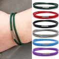 Minimalist Milan Rope Bracelet Simple Red String Stainless Steel Bracelet for Women Men Lovers Lucky Wristband Jewelry. 