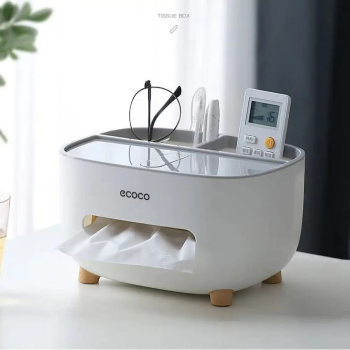 Style Tissue Box Holder Plastic Household Napkin Storage Box Practical Desk Organizer Office-Jess Gadget