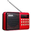 KK11 Mini Portable Radio Handheld Digital FM USB TF MP3 Player Speaker Rechargeable FM Radio For The Elderly. 
