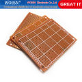 5pcs Universal experimental board 5*7 5x7CM single-sided bakelite PCB circuit board yellow-brown ordinary board. 