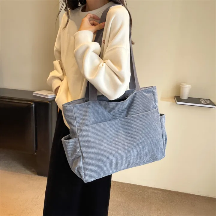ew%20nhe%20ersatile%20tote%20bag%20for%20women%20with%20large%20capty%20for%20commuting,%20single%20shoulder%20bag,%20Japanese%20college%20style%20handbag%20-%20Image%203
