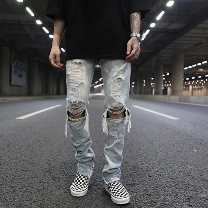 Bottom%20Zipper%20Knee%20Holes%20Denim%20Jeans%20Destroyed%20Ripped%20Slim%20Mens%20Biker%20Jeans%20New%20Men%20Fashion%20Streetwear%20Hip%20Hop%20Pants%20Joggers%20-%20Image%203
