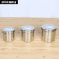 Square Box Small Size with Lid 304 round Box Food Retention Sample Box Stainless Steel Lunch Box Sample Food Preservation. 