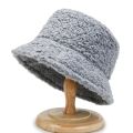New Women Warm Thick Bucket Hats Cool Panama Lady Autumn Winter Outdoor Solid Color Fisherman Cap Hat For Women.