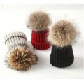 Winter Brand Female Fur Pom Poms hat Winter Hat For Women Girl 's Hat Knitted Beanies Cap Hat Thick Women Skullies Beanies. 