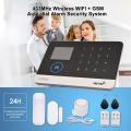 433MHz Wireless WIFI + GSM Auto-dial Alarm Security System LCD Display Door Sensor PIR Motion Sensor Phone APP Remote Control.