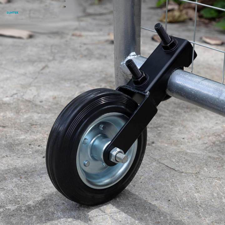 Gate Wheel Frame Heavy Duty Easy to Install Gate Helper Wheel Gate Caster Fence Wheel for Wooden