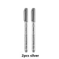 2/6/8Pcs DIY Metal Waterproof Permanent Paint Marker Pens White Gold Silver 1.5mm Craftwork Resin Mold Pen Art Painting Supplies.