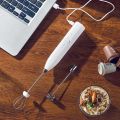 PARACITY Black Automatic Coffee Beater Milk Frother Cream Beat Eggs Food Mixer Making Coffee Flowers Kitchen Coffee Supplies. 