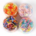 70-450Pcs/Box Black Mix Ponytail Holder Elastic Hair Band Hair Holder Rubber Hairband Hair Accessories For Girls Rope Tie Gum.