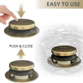 1Set Bathtub Drain Gold Tip Toe Bath Tub Drain Kit with Two-Hole Overflow Faceplate Bath Tub Drain Set Brushed Gold. 