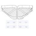 Shower Caddy Corner with Hooks, Organizer Wall Mounted 2 Pack.