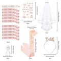 Party Decoration Satin Bridal Shower Sash Veil Women.