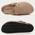 Shevalues New Boston Clogs Slippers For Women Men Cork Footbed Sandals Female Suede Mules Slides With Arch Support Beach Shoes House Foocus.