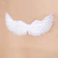 Feather Fairy Wing Adult Props for Masquerade Performance Halloween Decoration , White. 