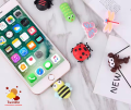 Fruit Cartoon Cable Protector Cute Charger Protector Cable Winder Organizer Cable Bite Data Line Protective Cover For Phone.