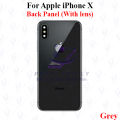 For Apple iPhone X Back Panel/Backshell/ Casing +Camera Lens With Logo-All Colors Available. 