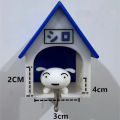 Anime Figures Keychain Creative Keychain Couple Backpack Pendant Ornament Small House Key Hanger Collect Model Gift Fayshow. 