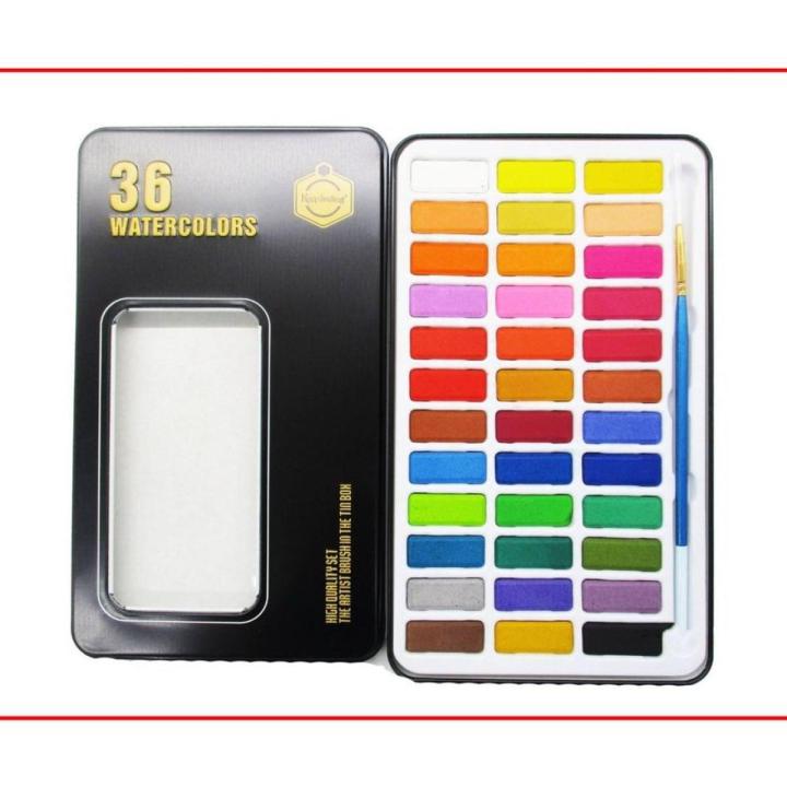 Paint Color Box Keep Smiling Watercolors Cake Paint 36 Color Box For Professional ...