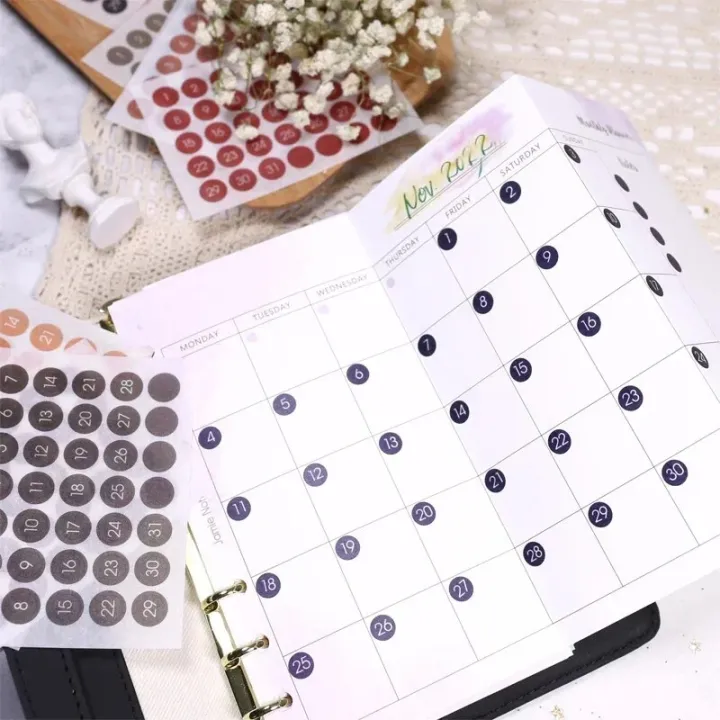 12sheets%20Number%20Date%20Sticker%20365%20Daily%20Days%20Label%20Stickers%20Planner%20Kawaii%20Agenda%20Diary%20Journal%20Index%20Stickers%20Korean%20Stationery%20-%20Image%206