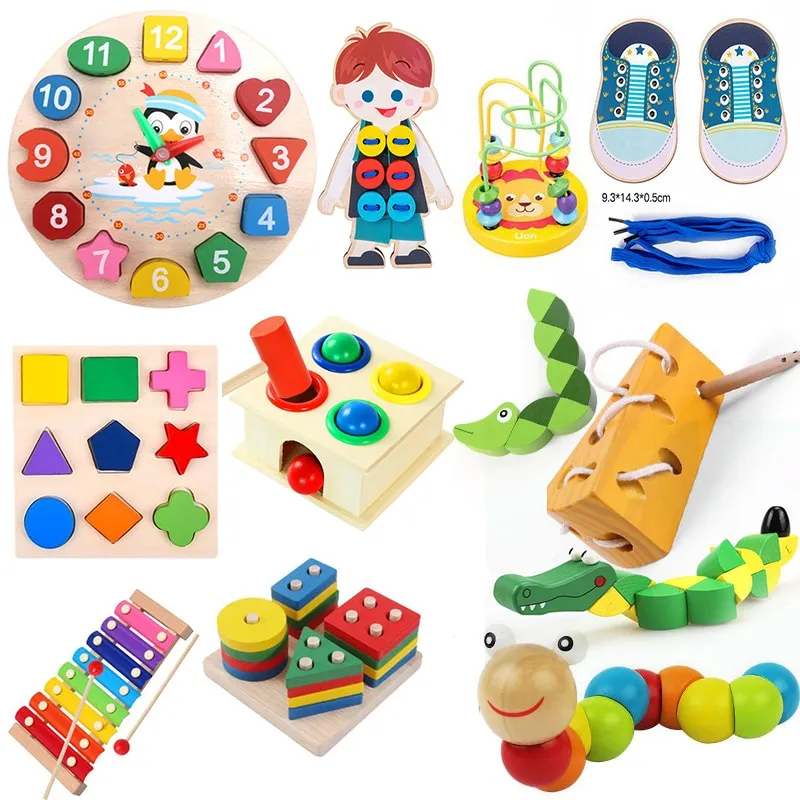 Montessori Educational Wooden Toys for Children 1To Years Early