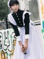 Maid Outfit Men Wear Cosplay Cute Japanese Lolita Dress Anime Maid Outfit Loli Black Maid Dress Outfit Lolita Kawaii Gothic. 