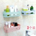 Bathroom Shelf Bathroom Adhesive Storage Rack 1pcs Kitchen Home Decoration Corner Shower Shelf Rack Storage Rack Accessories set on tiles and plastic paint wall - Wall Decoration. 