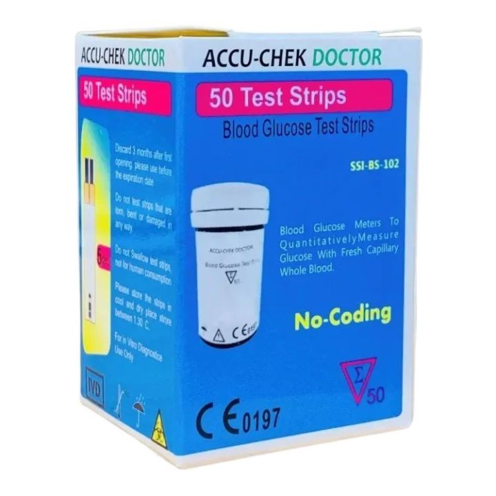 Accu-Chek Doctor Blood Glucose Test Strips – 50 Pcs Value Pack