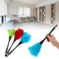 1PC Turkey Feather Duster Colorful Anti-static Plastic Handle Cleaning Dust Car Dashboard Cleaner Portable Tools for Household. 