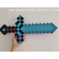 Minecraft Blue Diamond Sword EVA Weapon Game Play Small Size.